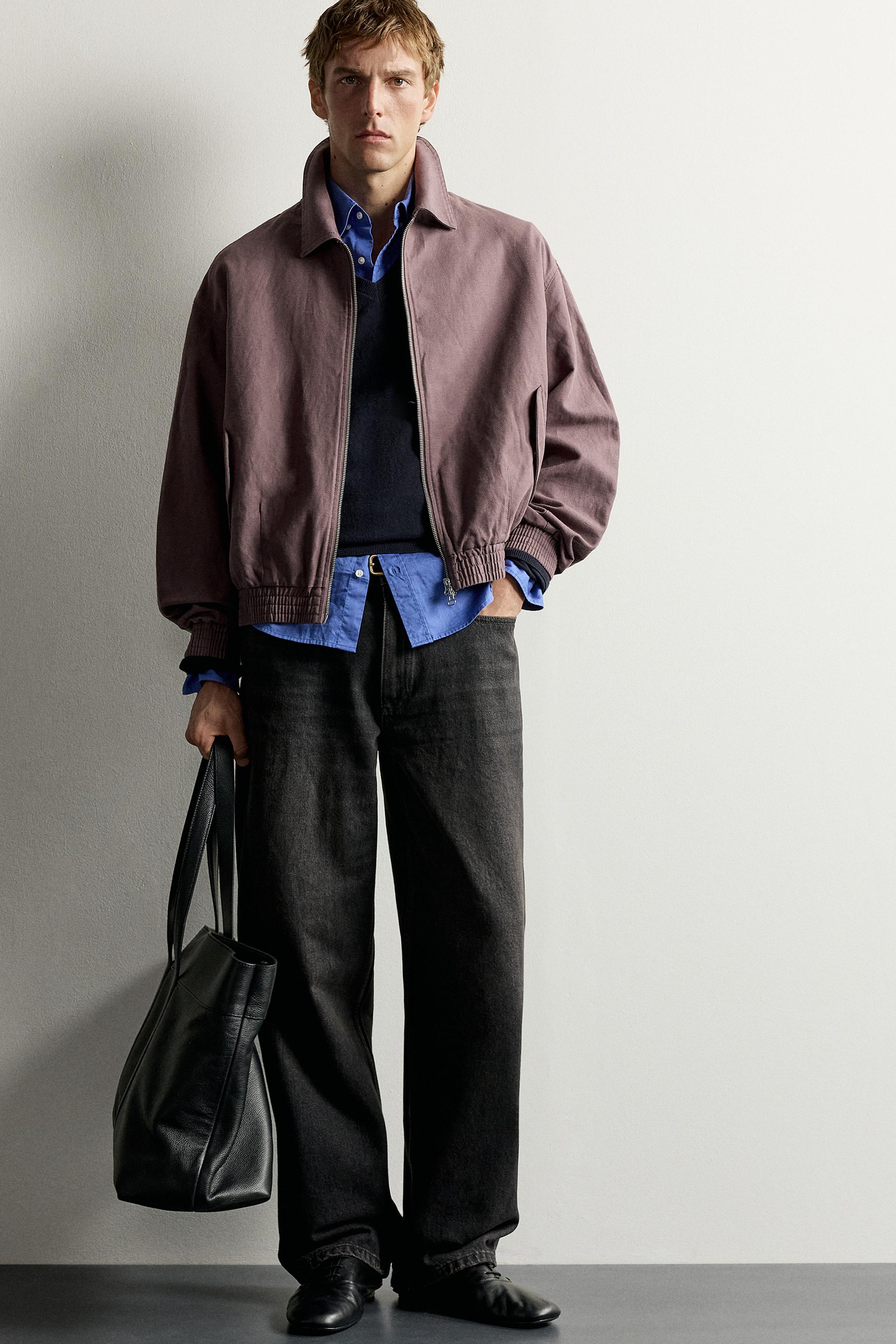 COTTON-LINEN CROPPED JACKET